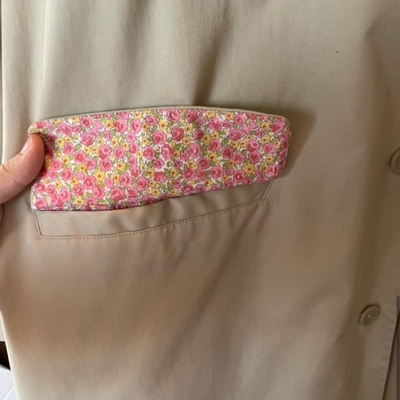 Vintage 100% Cotton Lands End Rain Coat - Picture 6 of 8